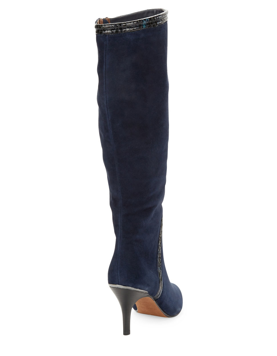 donald pliner suede lug side zip comfort booties