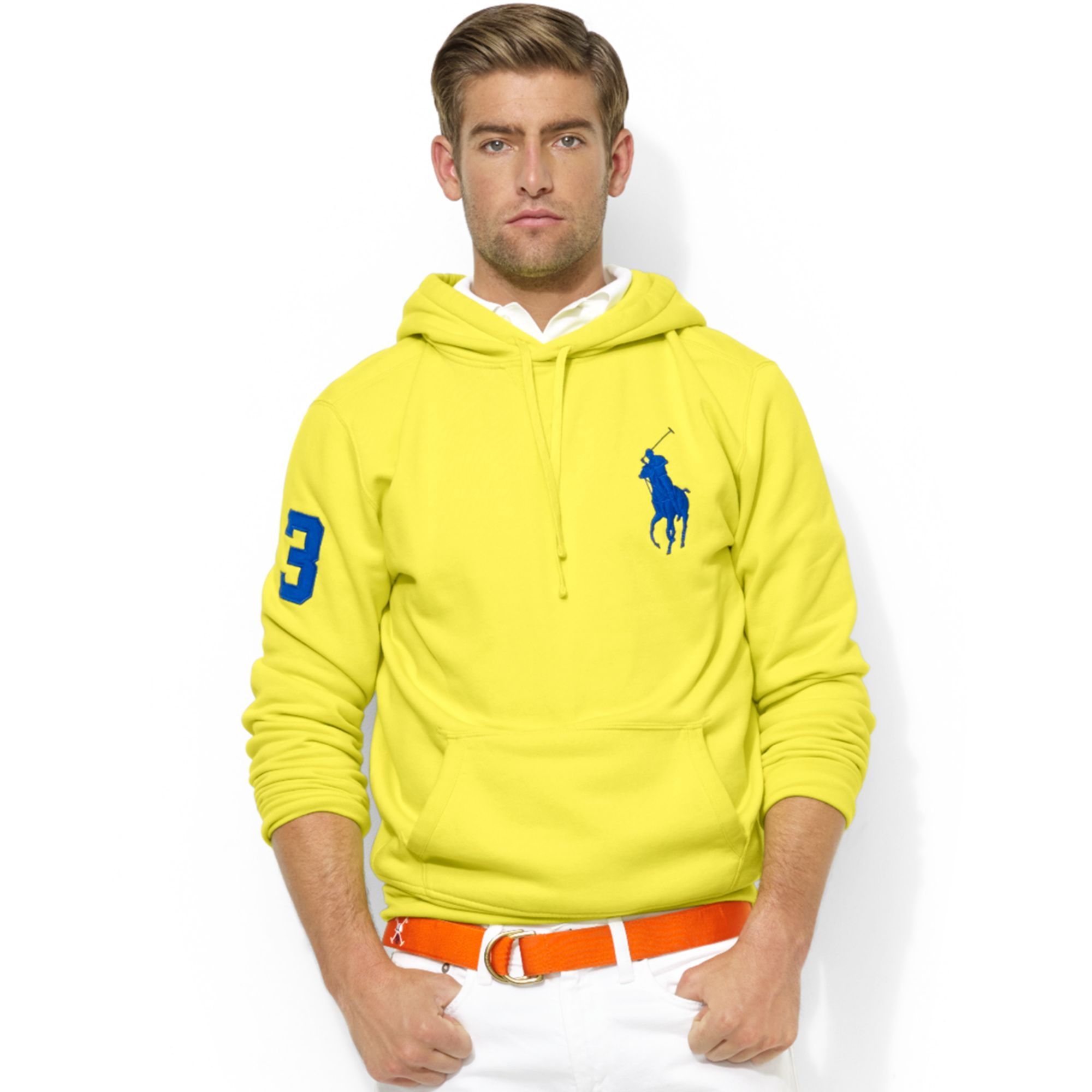 Lyst - Ralph Lauren Polo Big Pony Beach Fleece Pullover Hoodie in ...