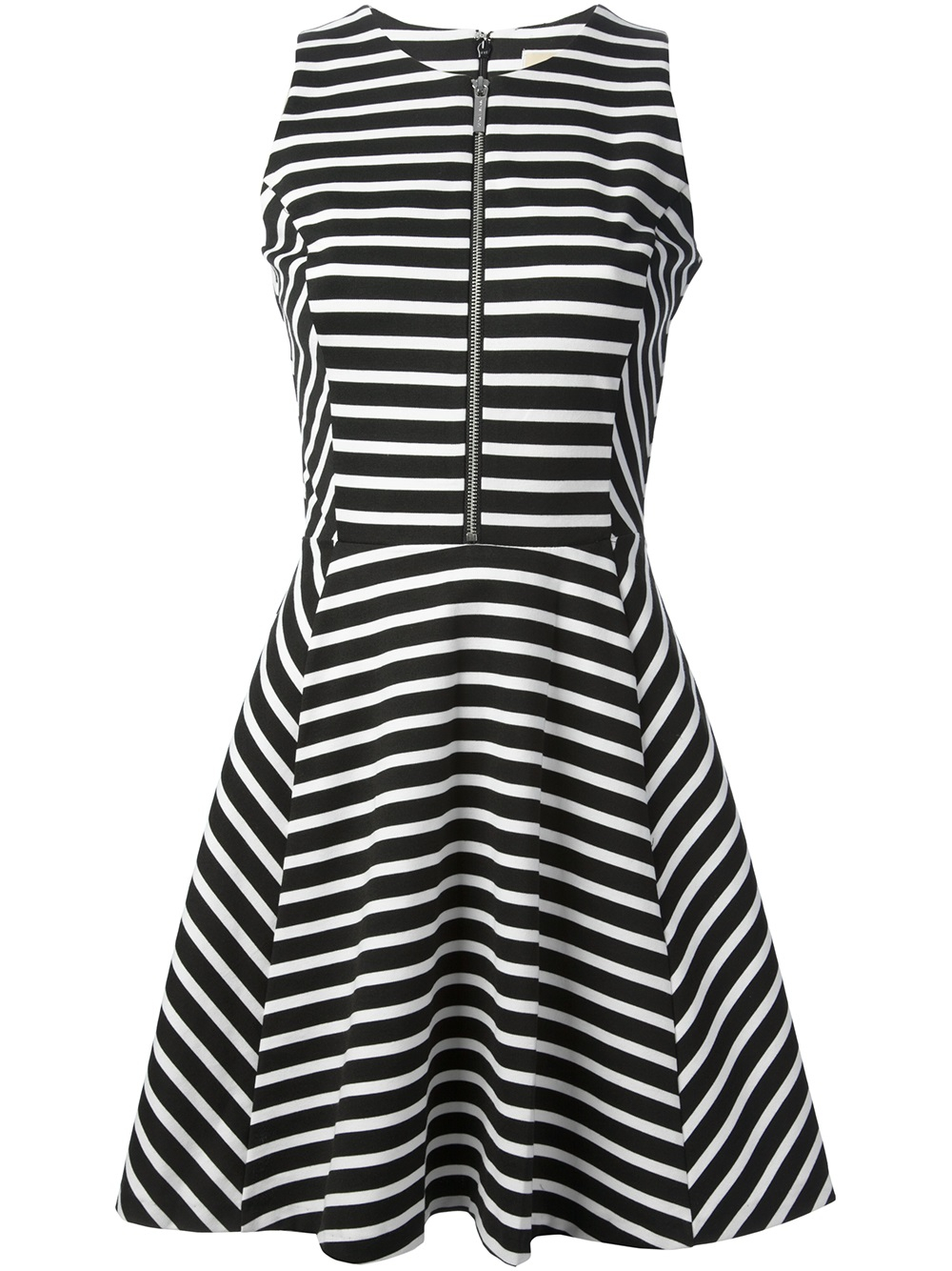 michael kors black and white striped dress