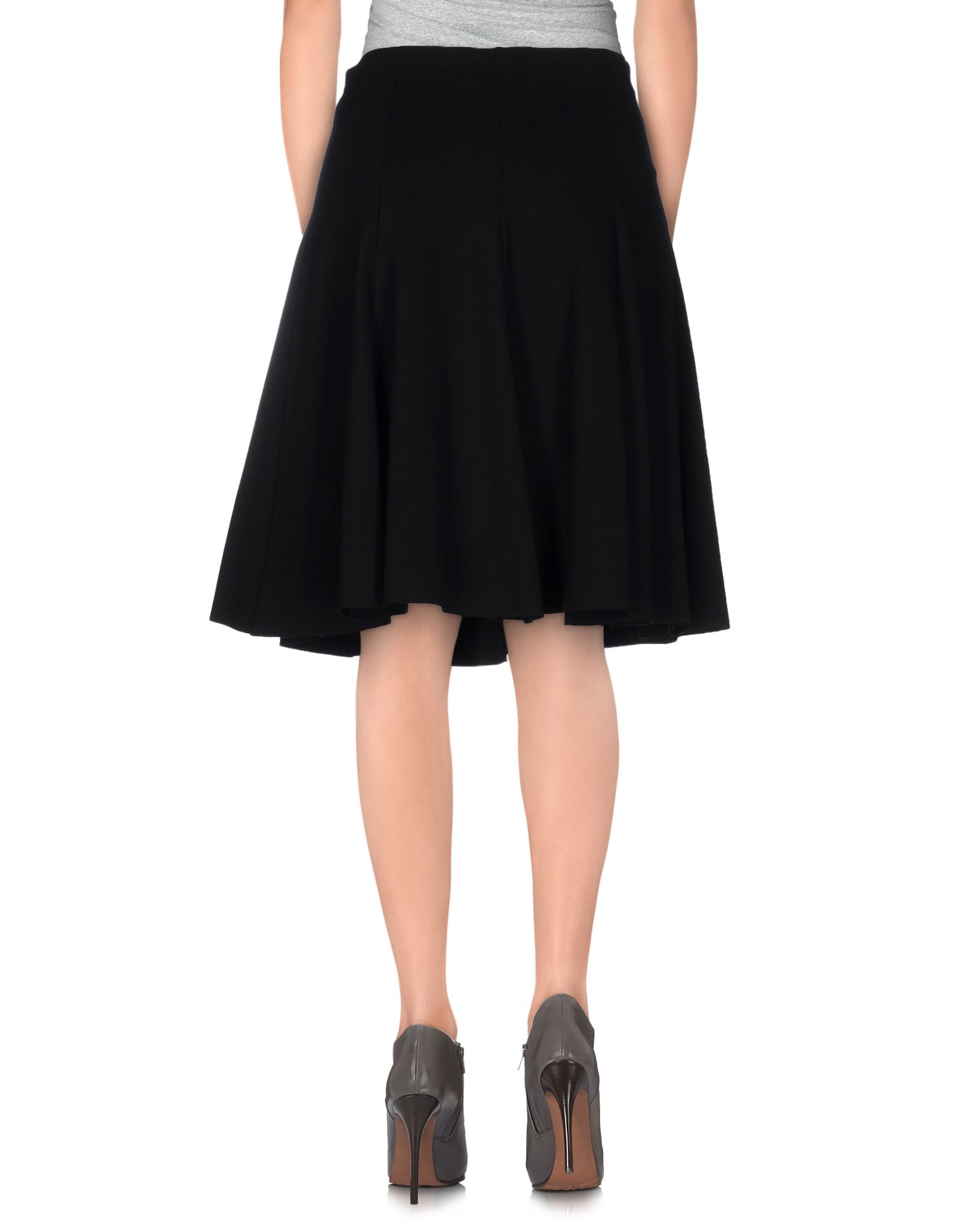 .tessa Knee Length Skirt in Black | Lyst