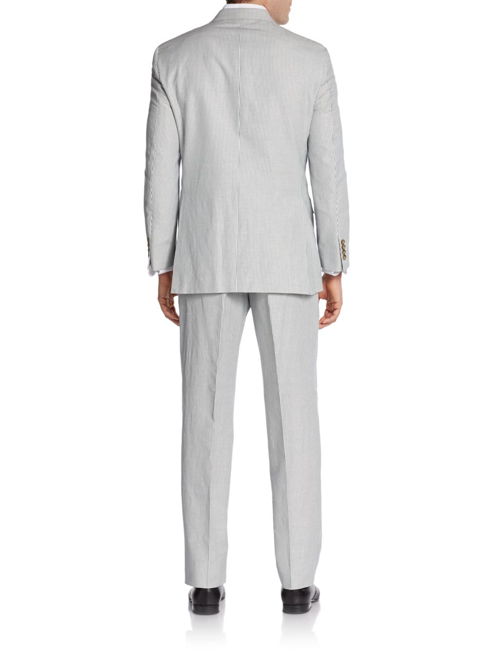 Lyst - Hickey Freeman Seersucker Twobutton Suit in Gray for Men