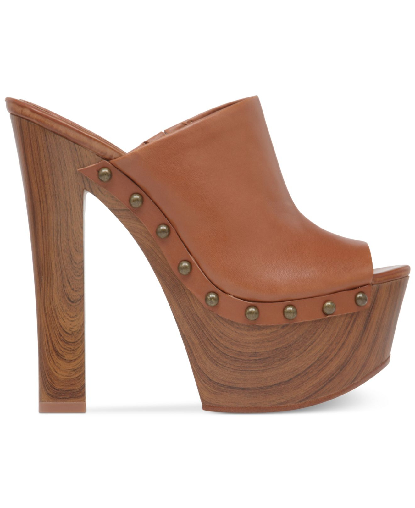 Jessica Simpson Declan Mega Platform Slide-on Mules in Brown - Lyst