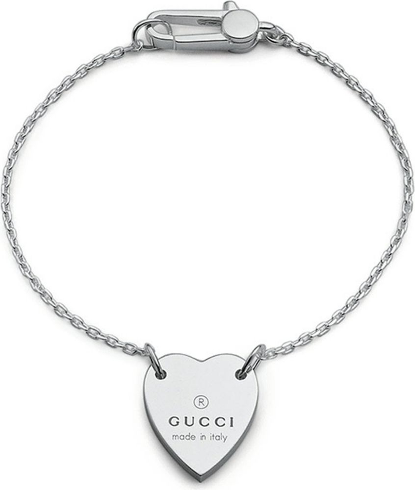 Gucci Heart Charm Bracelet in Metallic - Save 13% | Lyst