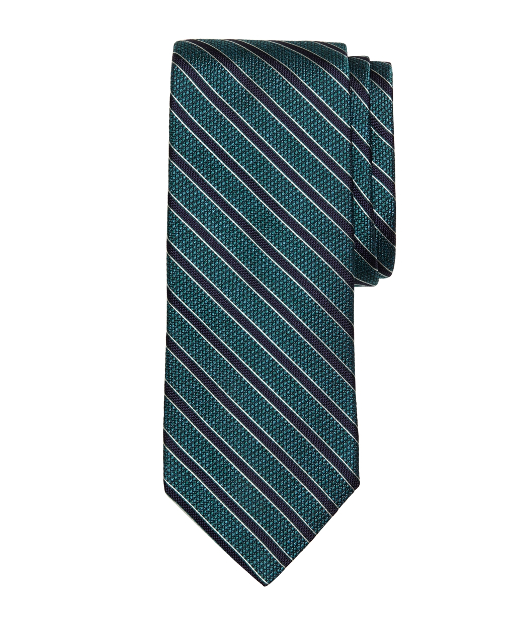 Brooks brothers Textured Frame Stripe Tie in Teal for Men | Lyst
