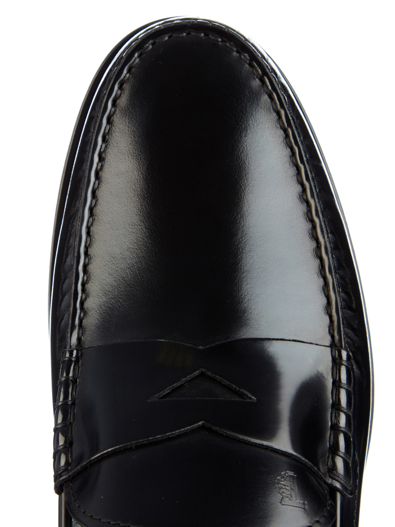 tods black loafers
