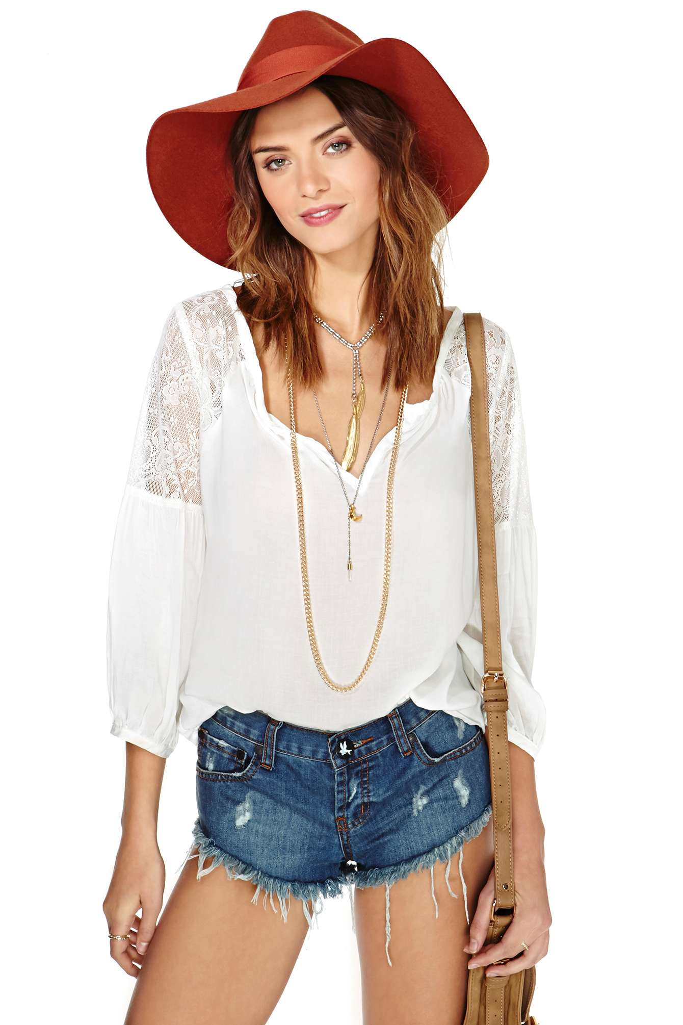 Lyst - Nasty Gal Jardin Lace Blouse - Ivory in White