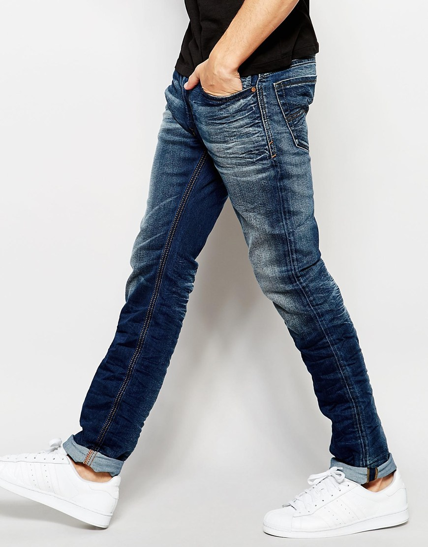 diesel dark blue jeans