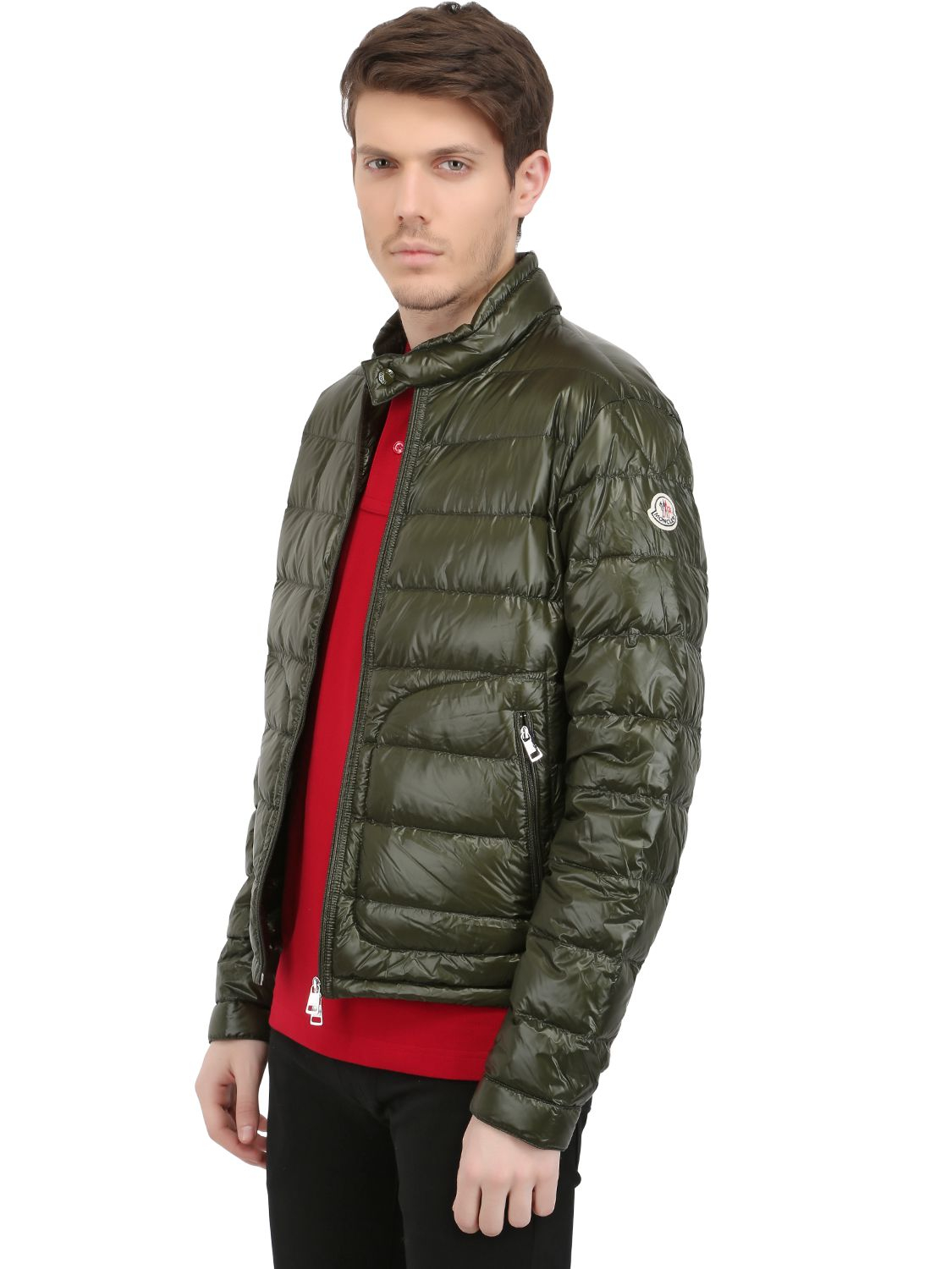 Lyst - Moncler Acorus Nylon Light Weight Down Jacket in Green for Men