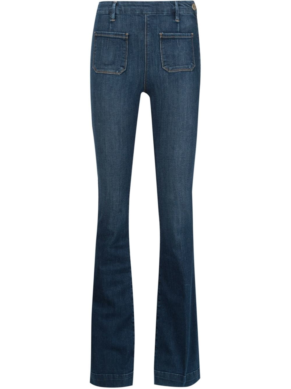 Frame Patch Pocket Jeans in Blue | Lyst