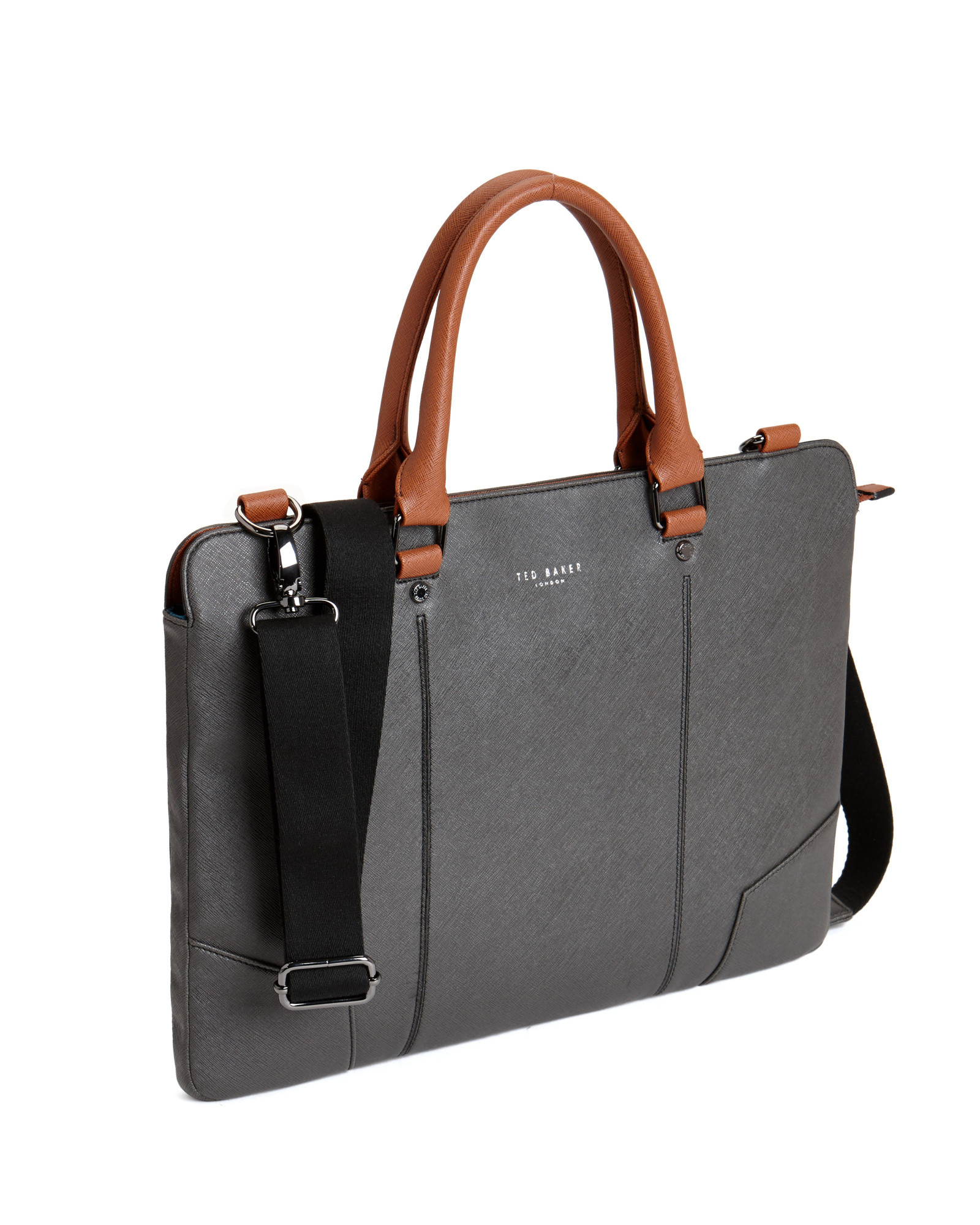 Contrast Handle Doent Bag Contrast Handle Doent Bag