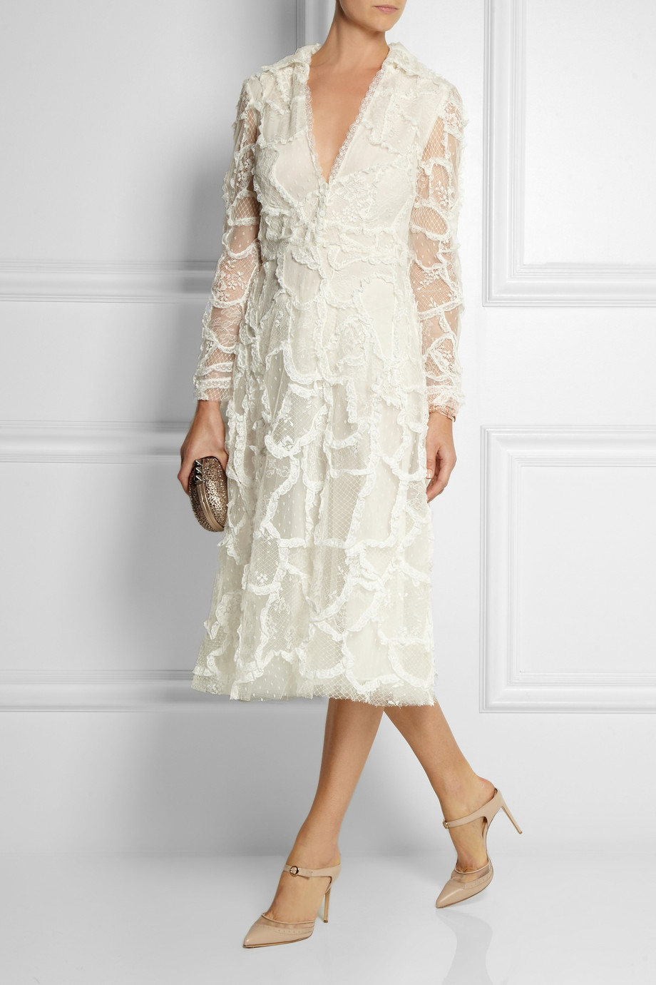 valentino white gown