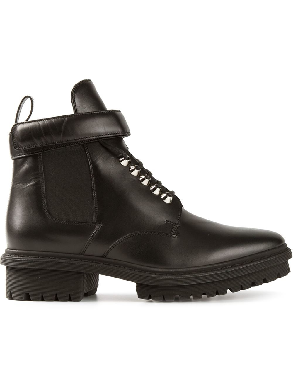 Lyst - Balenciaga Lace Up Boots in Black for Men