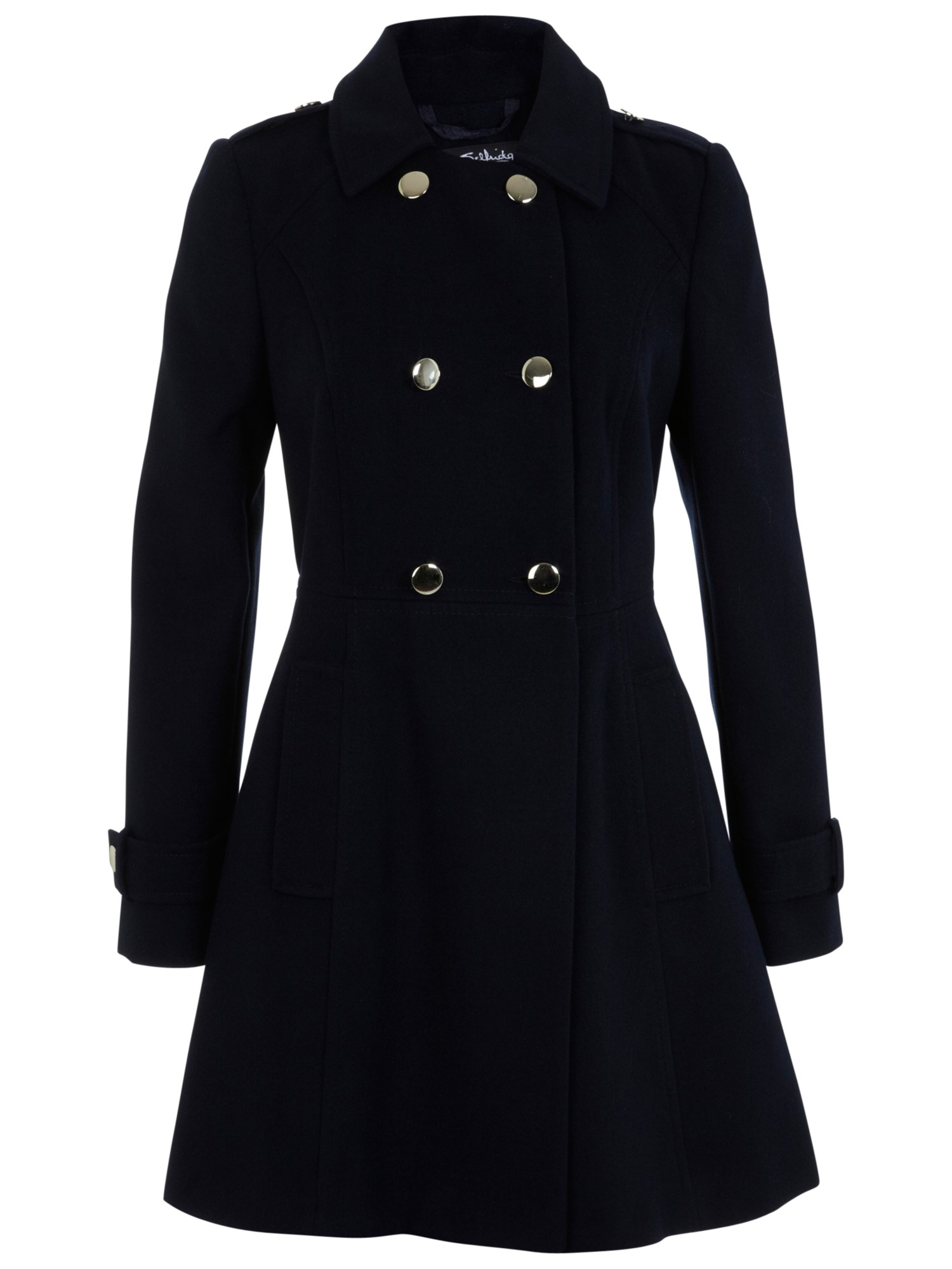 Womens Military Style Pea Coat | Han Coats