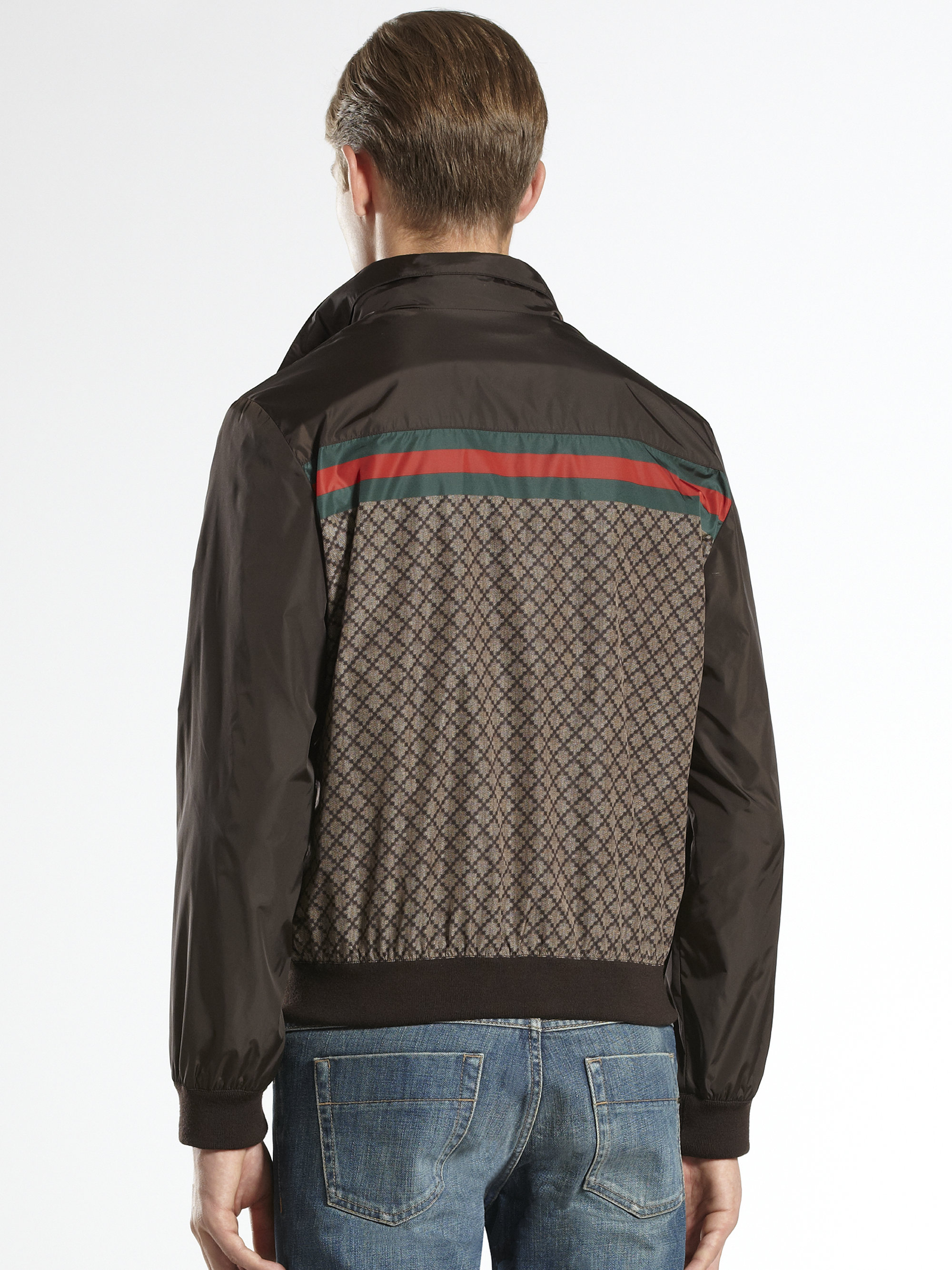 Lyst - Gucci Diamante Jacket in Brown for Men