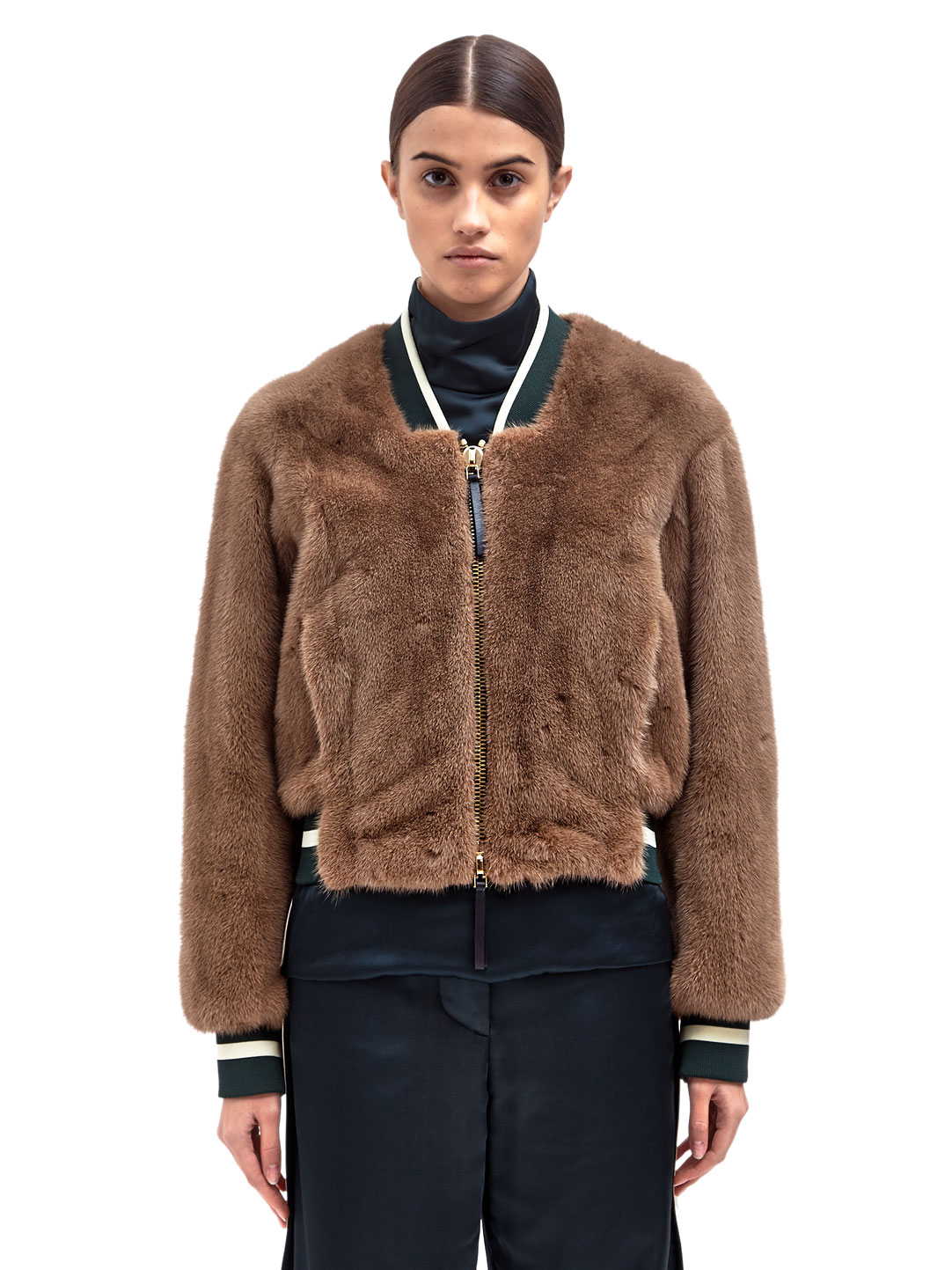 Lyst Marni Womens Mink Fur Bomber Jacket  in Brown