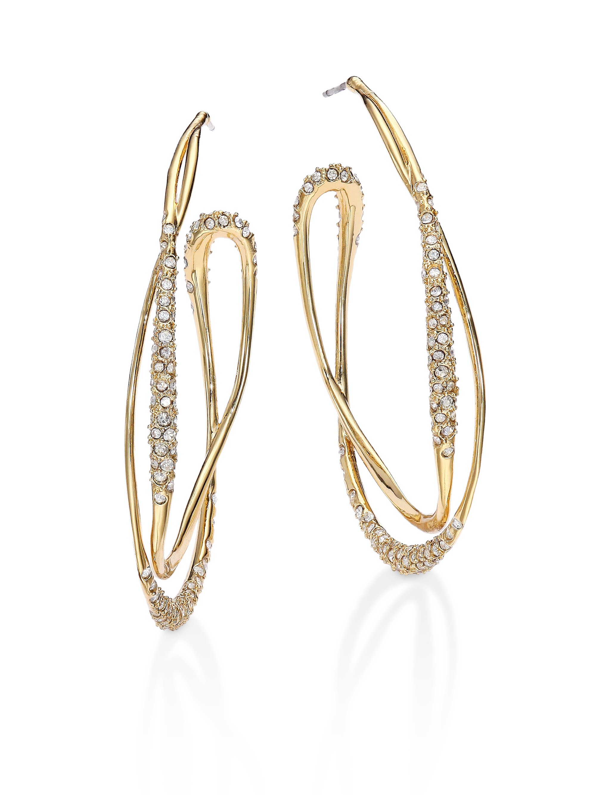 Lyst Alexis Bittar Miss Havisham Jagged Crystal Liquid Orbit Hoop Gallery