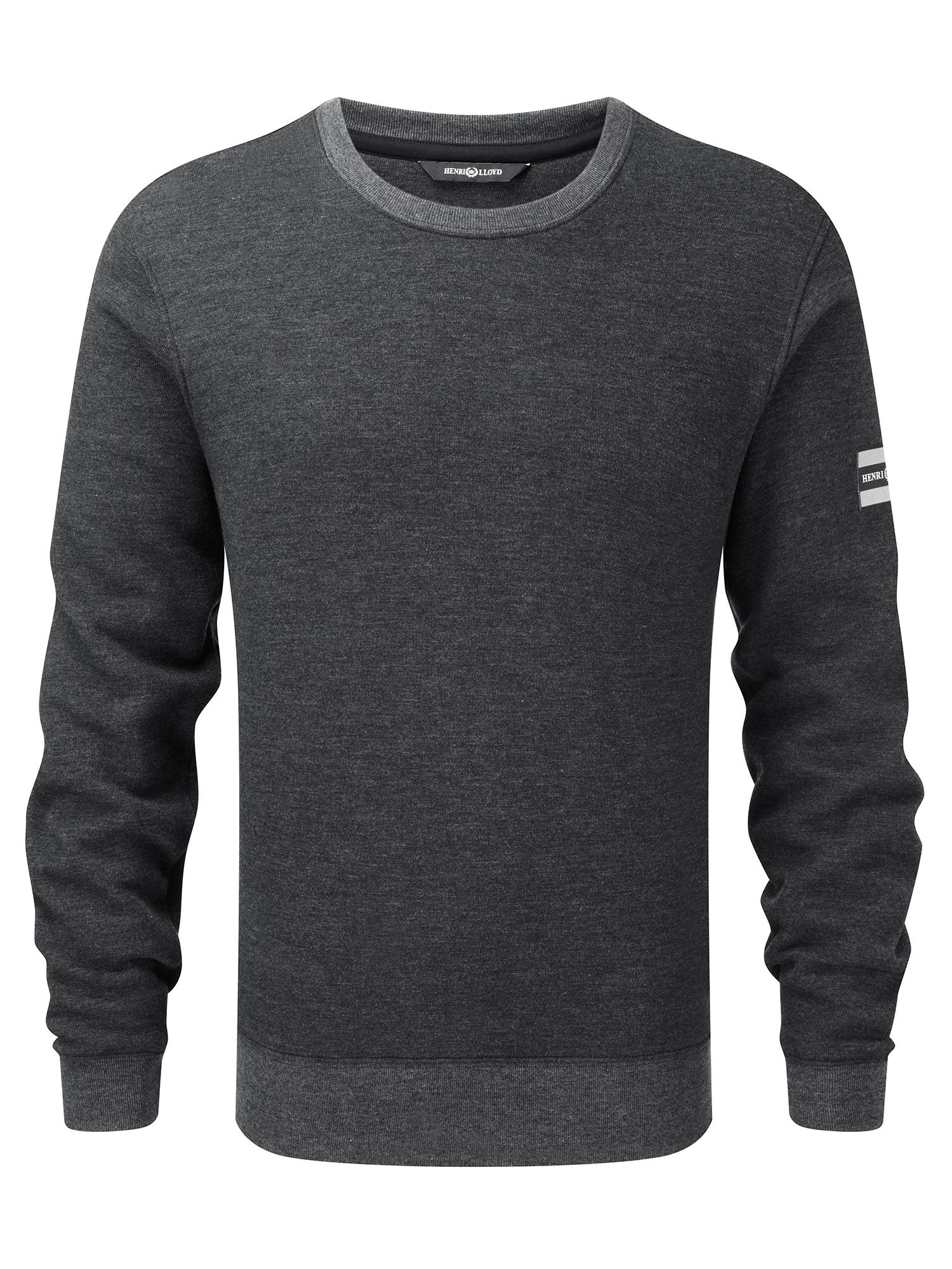 Henri lloyd Plain Crew Neck Pull Over Jumper in Gray for Men (Grey Marl ...