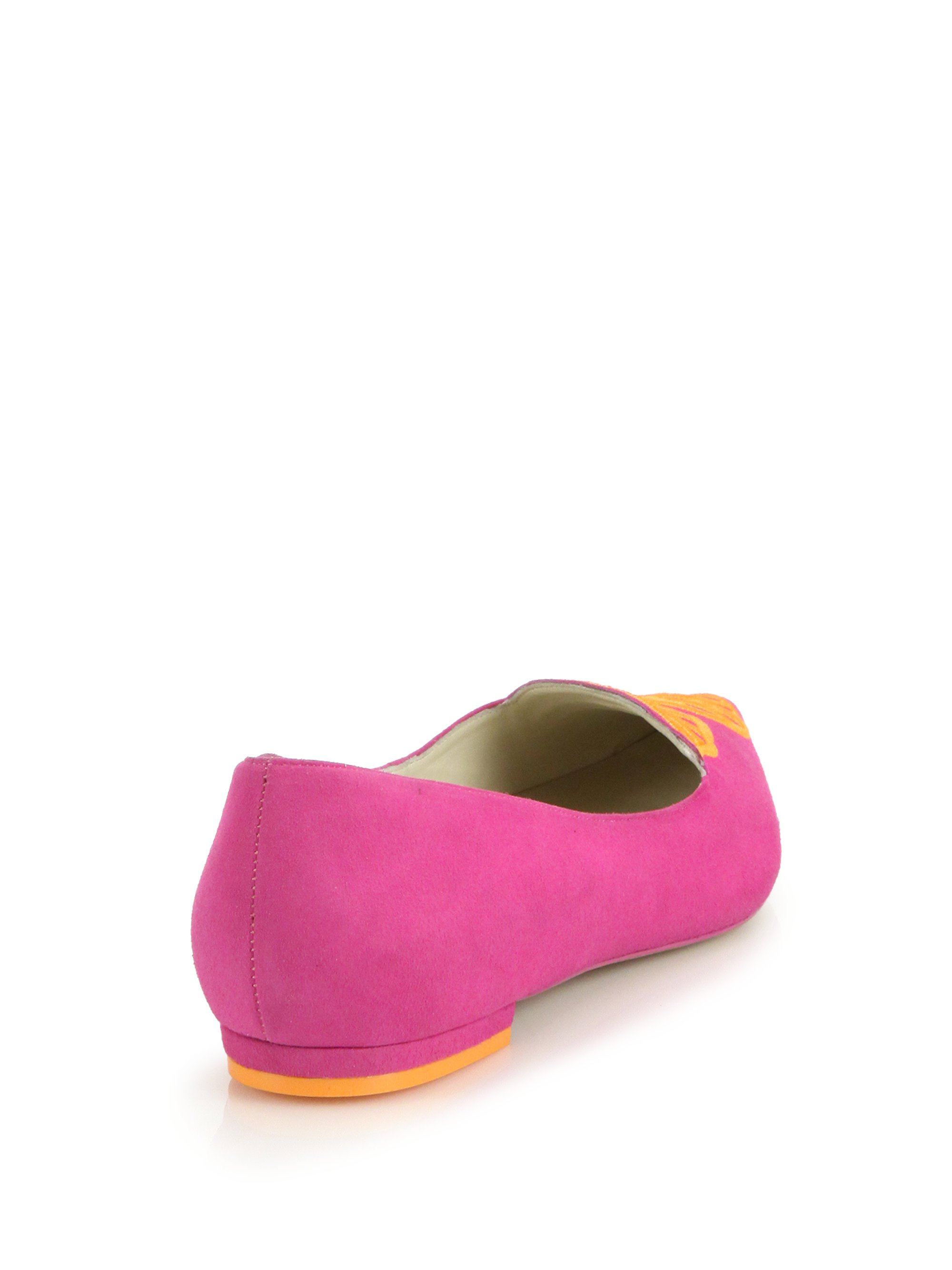 Lyst - Sophia Webster Bibi Butterfly Flats in Pink