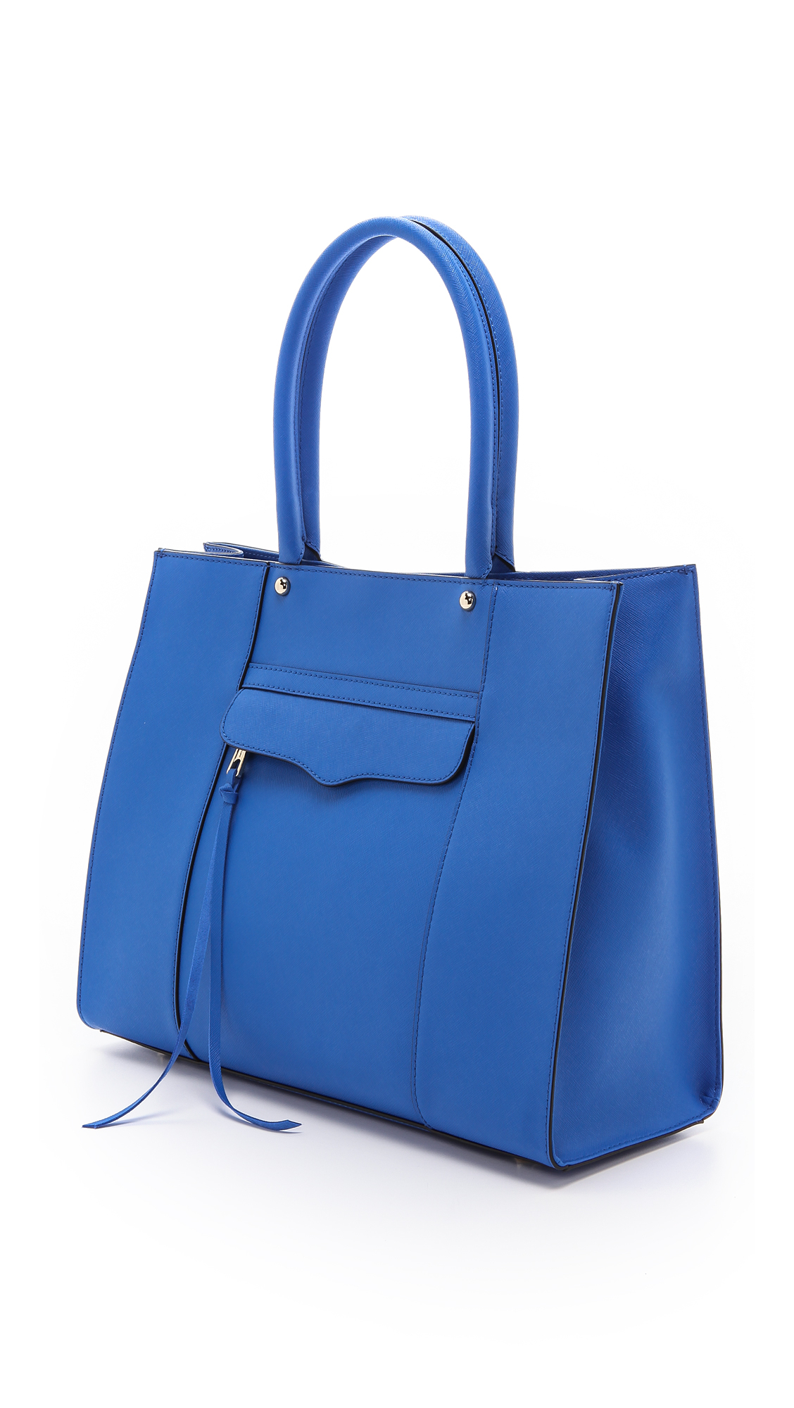 bright blue handbag