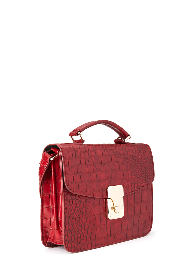 Lyst - Forever 21 Structured Crossbody Bag in Red