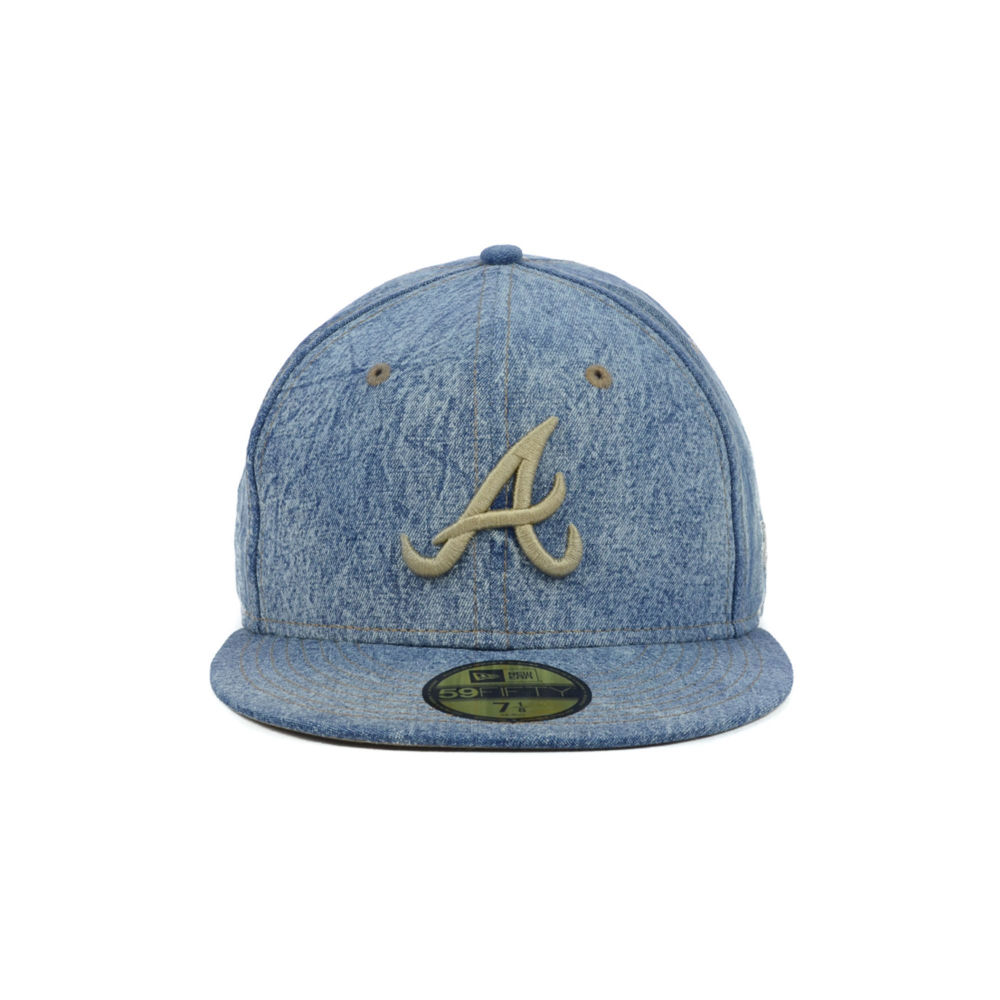 Ktz Atlanta Braves Mlb Classic Denim 59fifty Cap in Blue for Men Lyst
