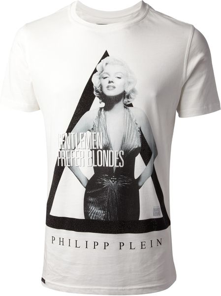 Philipp Plein Marilyn Monroe Tshirt in White for Men | Lyst
