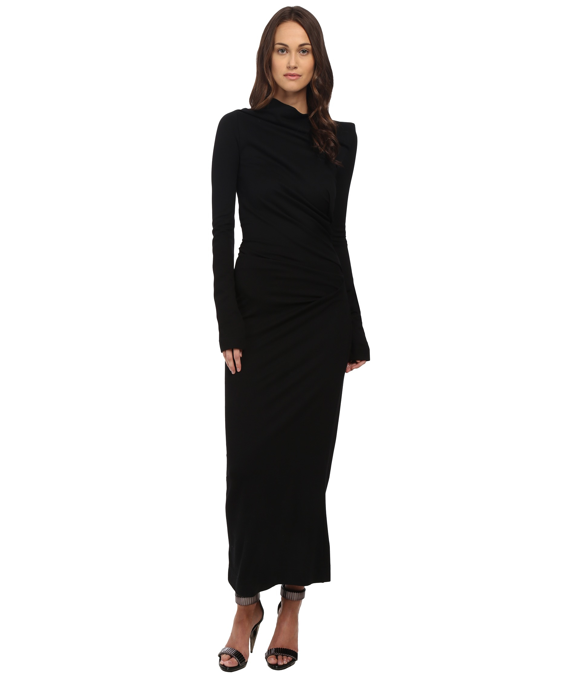 Vivienne westwood Long Sleeve Taxa Dress in Black | Lyst
