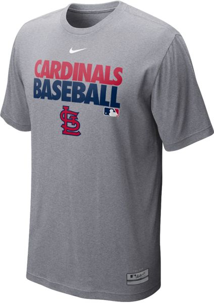 Nike Men'S St. Louis Cardinals Dri-Fit Graphic T-Shirt in Gray for Men ...
