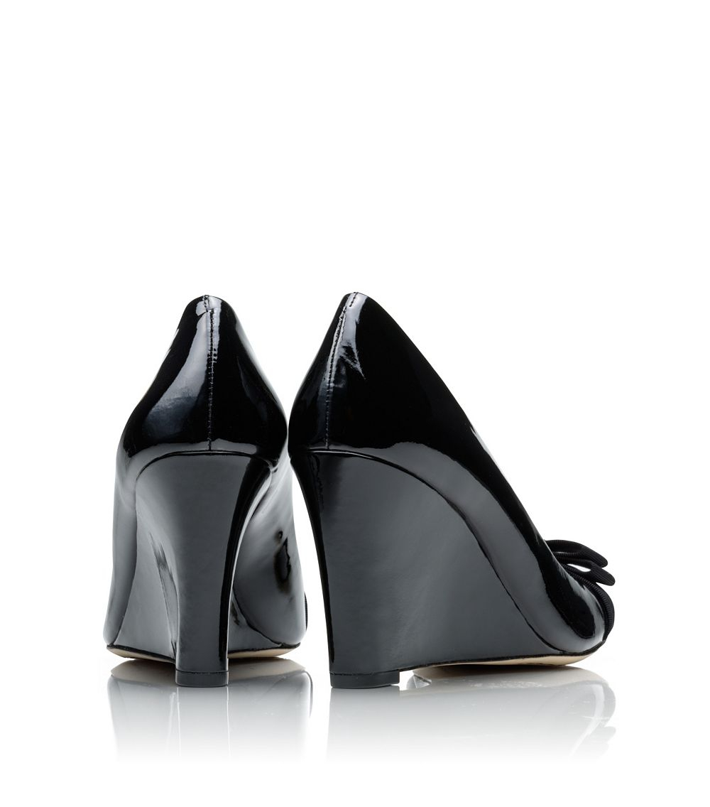 tory burch patent wedge