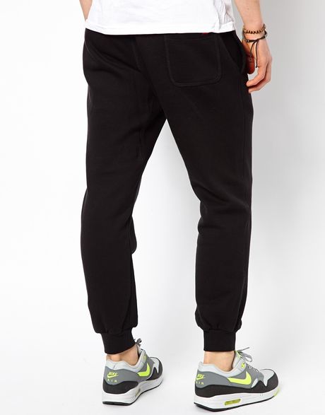 Nike Aw77 Cuffed Sweatpants in Black for Men | Lyst