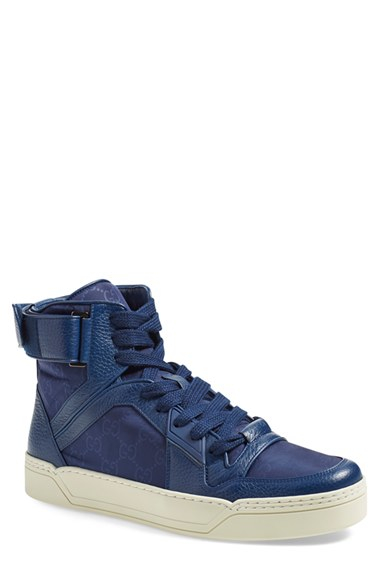 Gucci New Basketball High-Top Sneakers in Blue for Men (TIDE BLUE ...