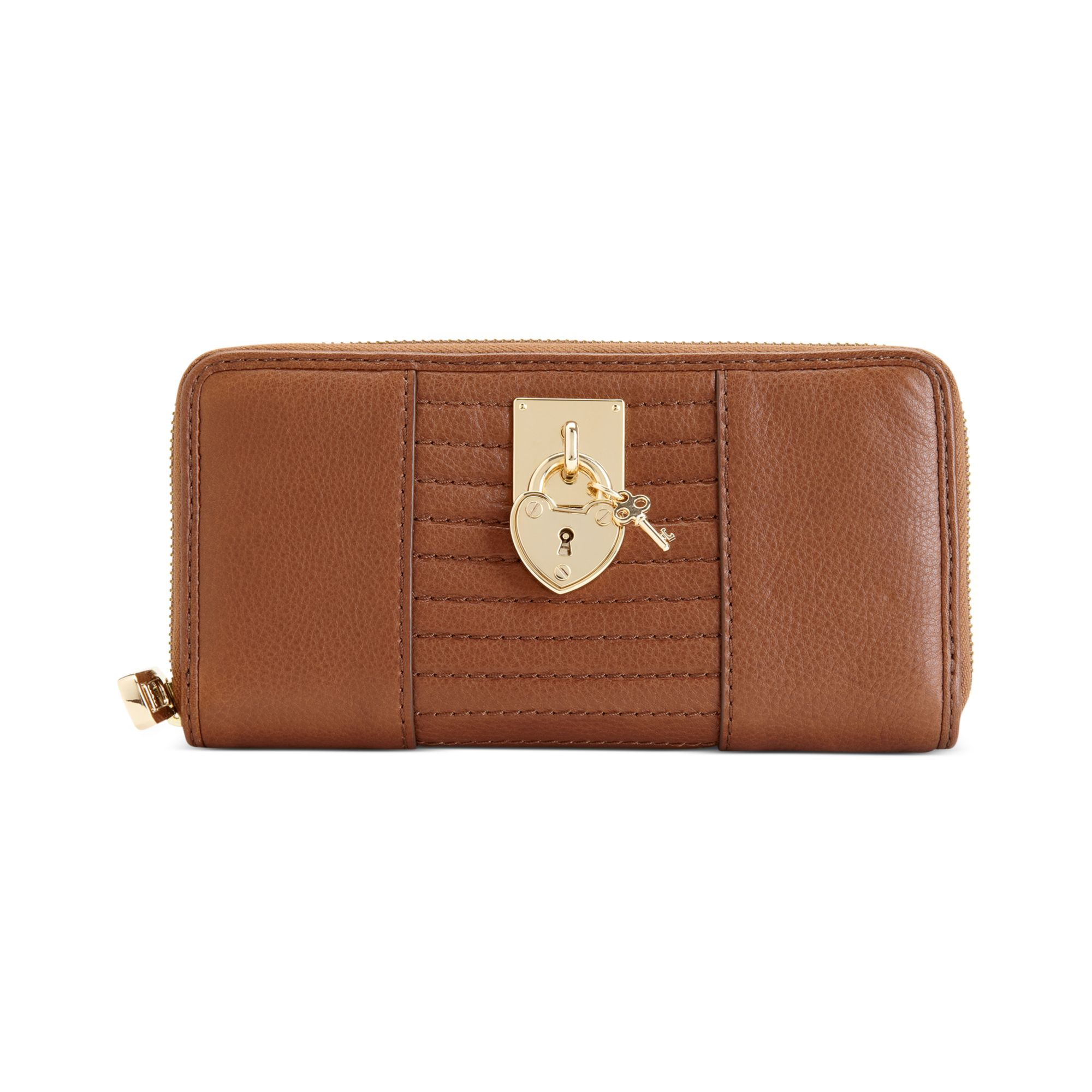 Juicy couture Signature Zip Wallet in Brown | Lyst