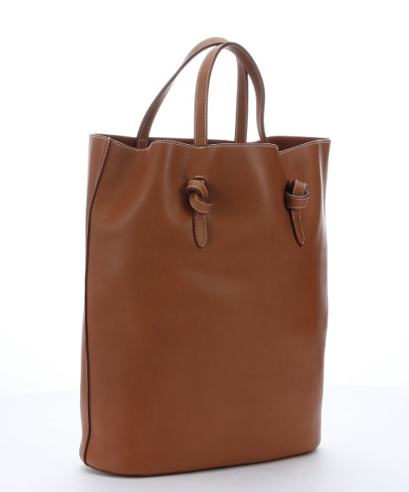 Cline Tan Calfskin \u0026#39;twisted\u0026#39; Shopping Tote in Brown (tan) | Lyst