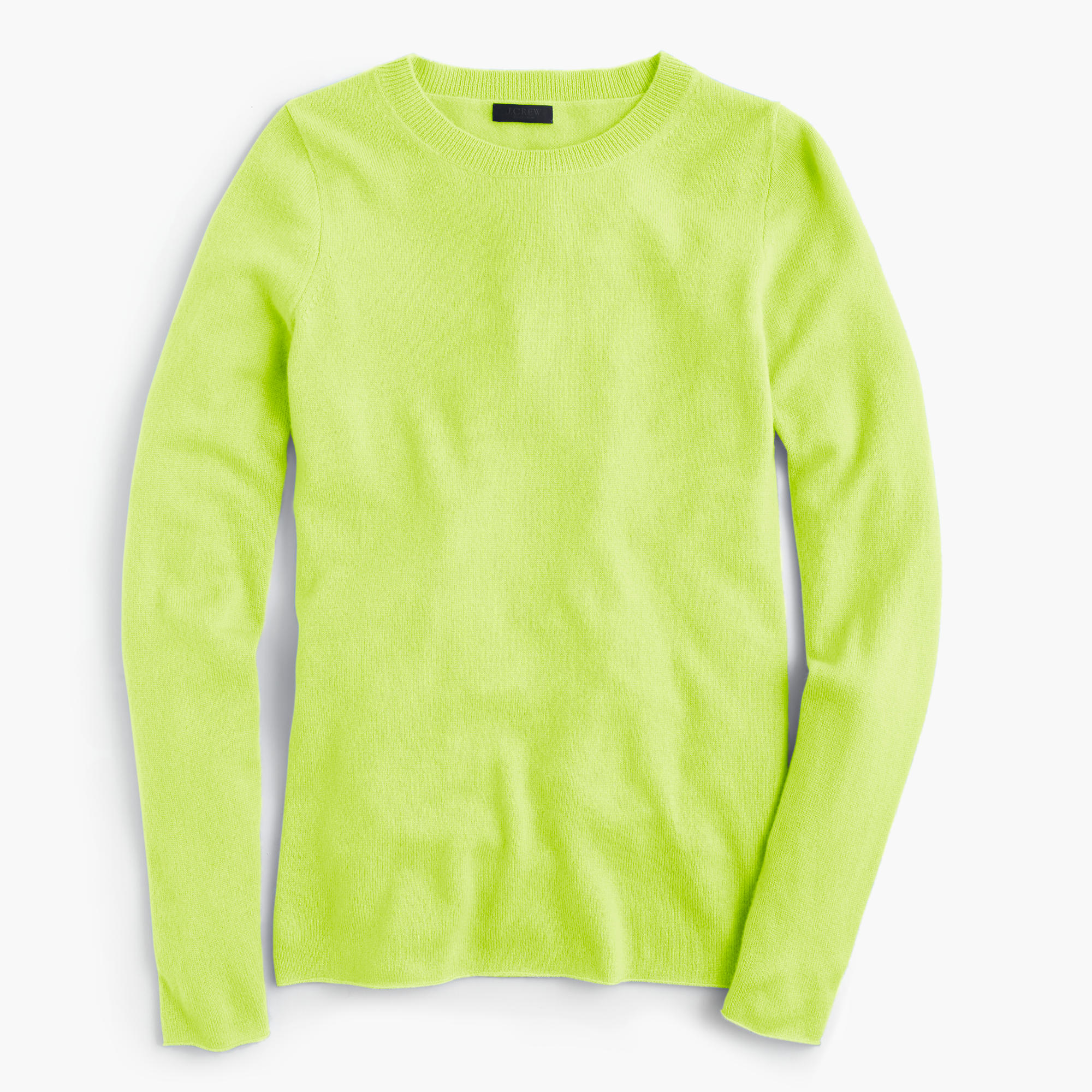 J.crew Collection Cashmere Long-sleeve T-shirt in Green (neon citron ...