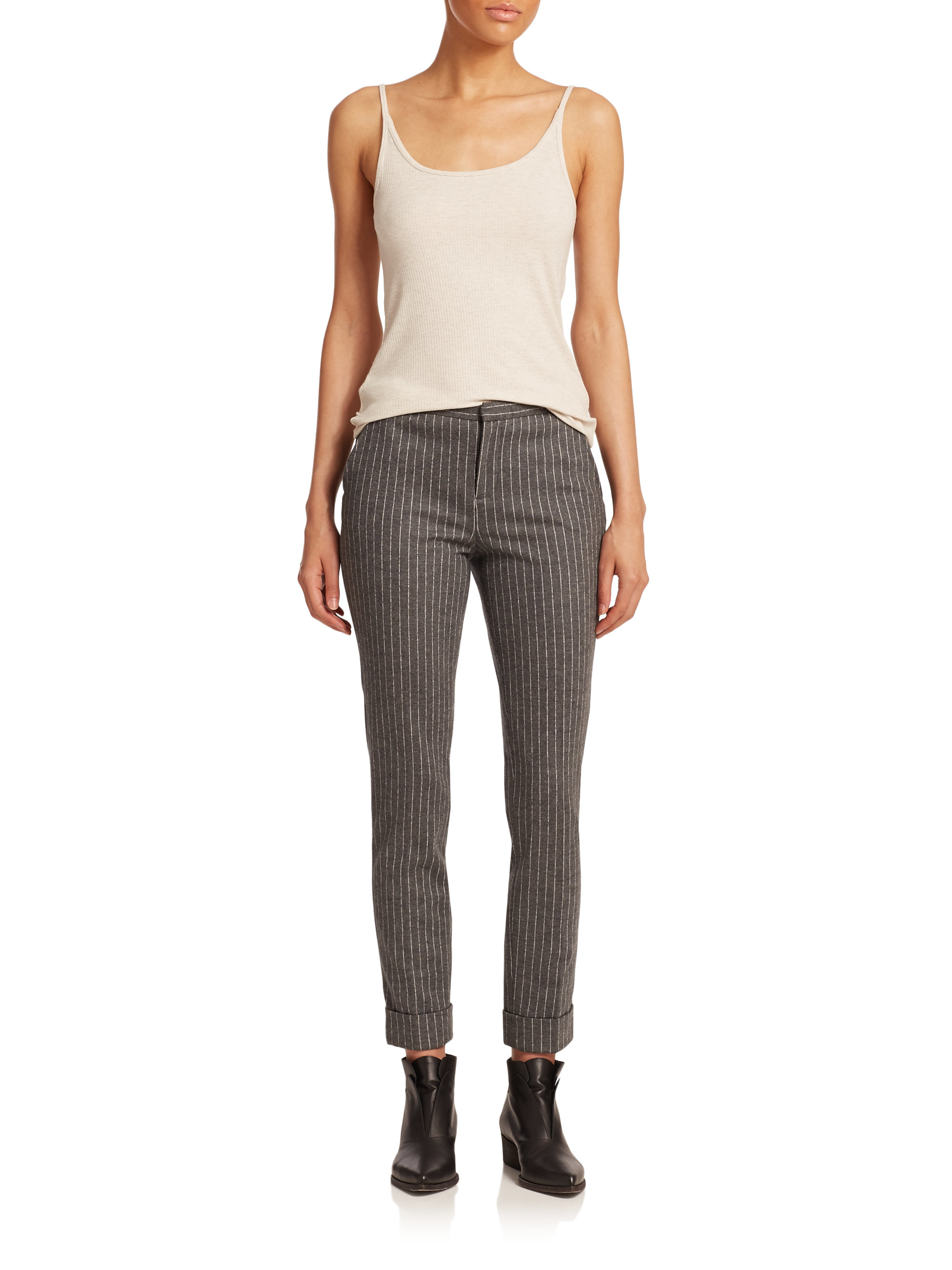 pinstripe pants womens