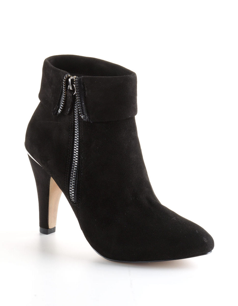 Lyst - Adrienne Vittadini Sedona Suede Ankle Boots in Black