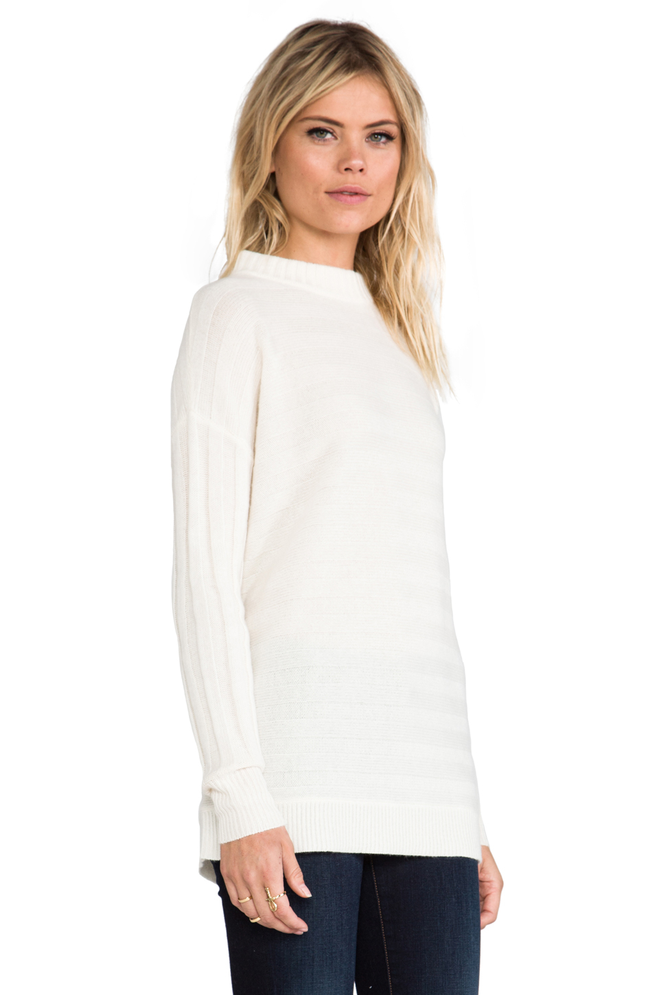 Lyst - Theory Cashmere Andrista Sweater In Ivory in White