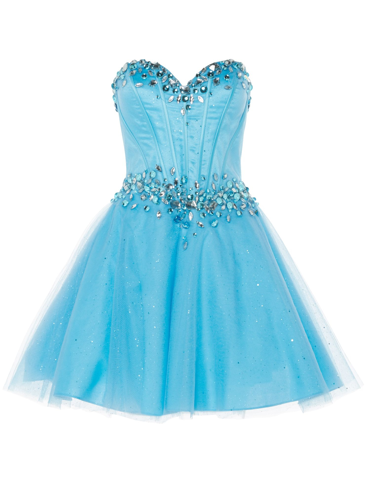 Anoushka g Zoe Corset Style Prom Dress in Blue | Lyst