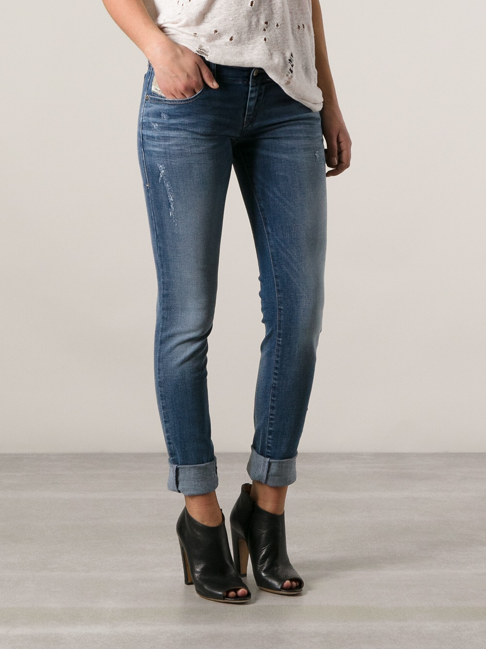 Lyst Diesel Skinny Jeans in Blue