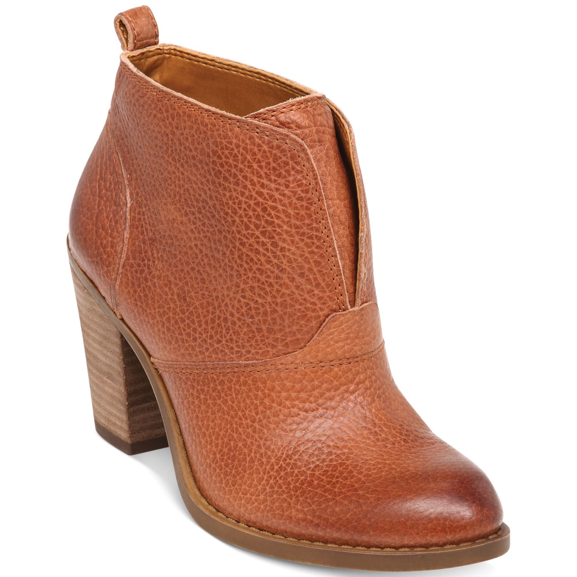 Lucky Brand Women'S Ehllen Booties in Brown (Toffee) | Lyst