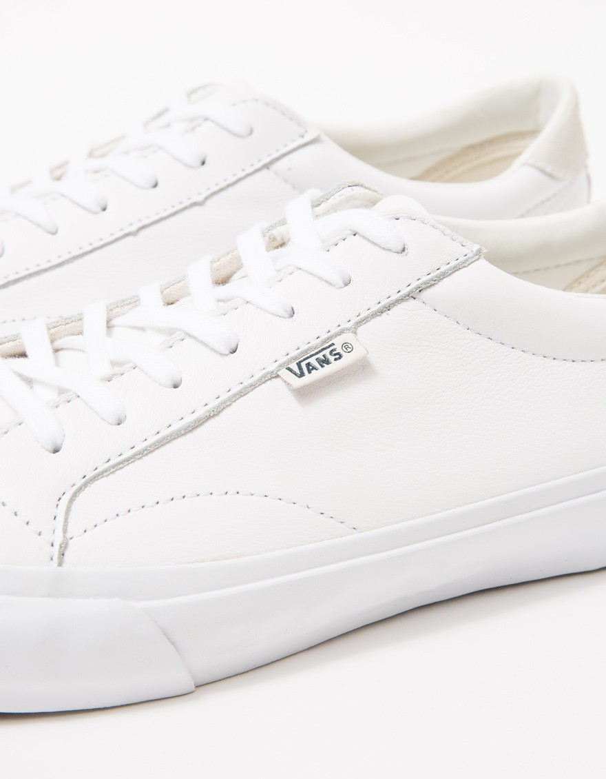 Lyst - Vans Court Leather Low-Top Sneakers in White for Men