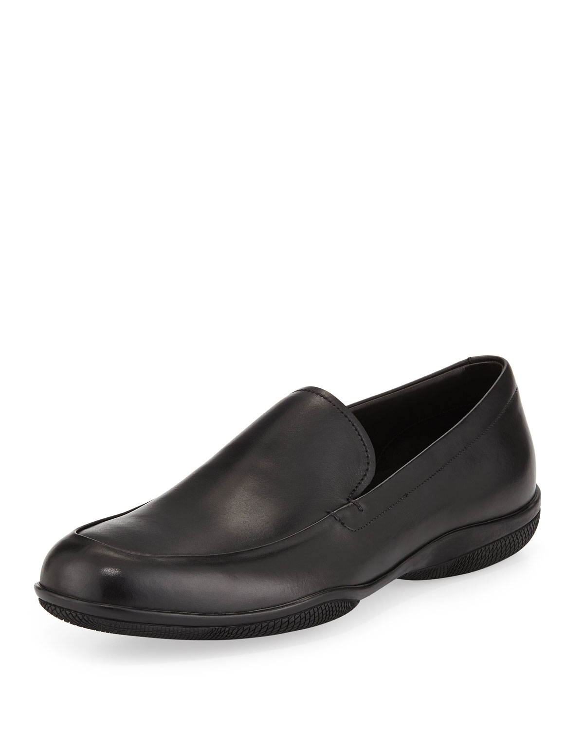 prada pointed toe loafers