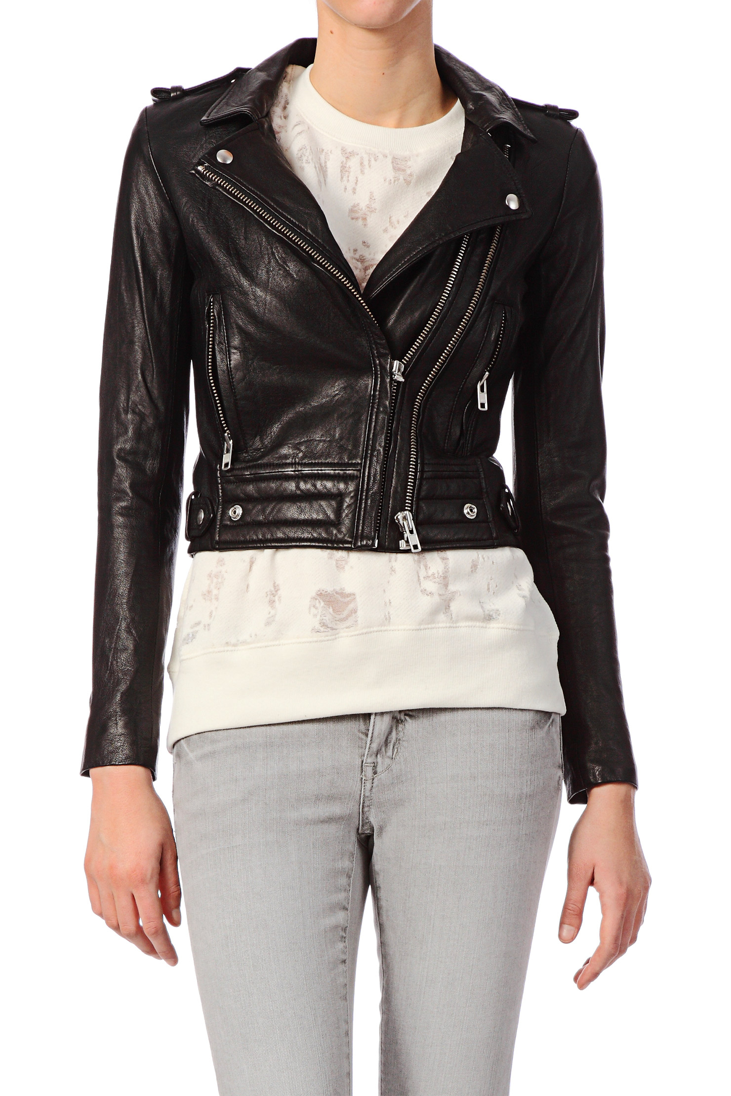 Iro Jacket Luiga In Black Lyst Gallery