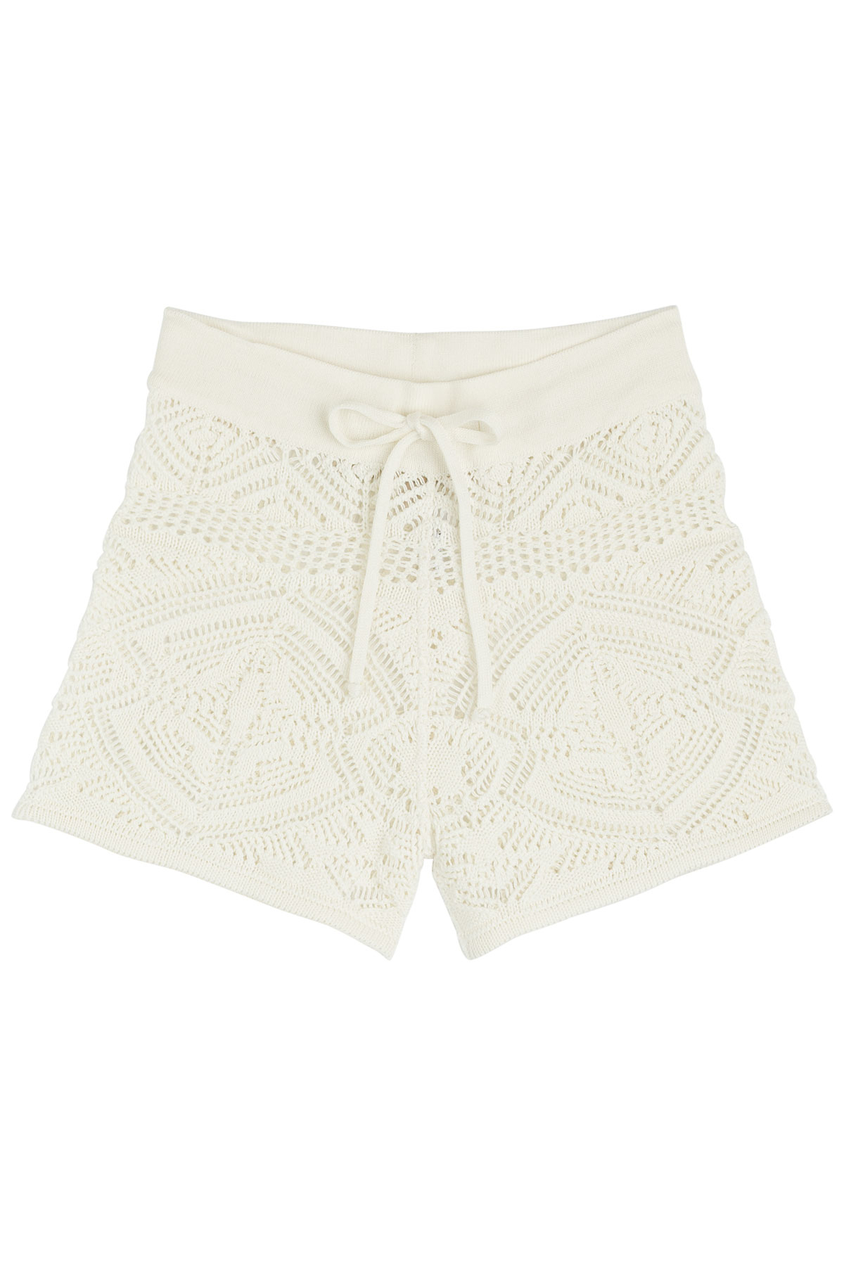 Lyst Emilio Pucci Crochet Shorts Beige in White