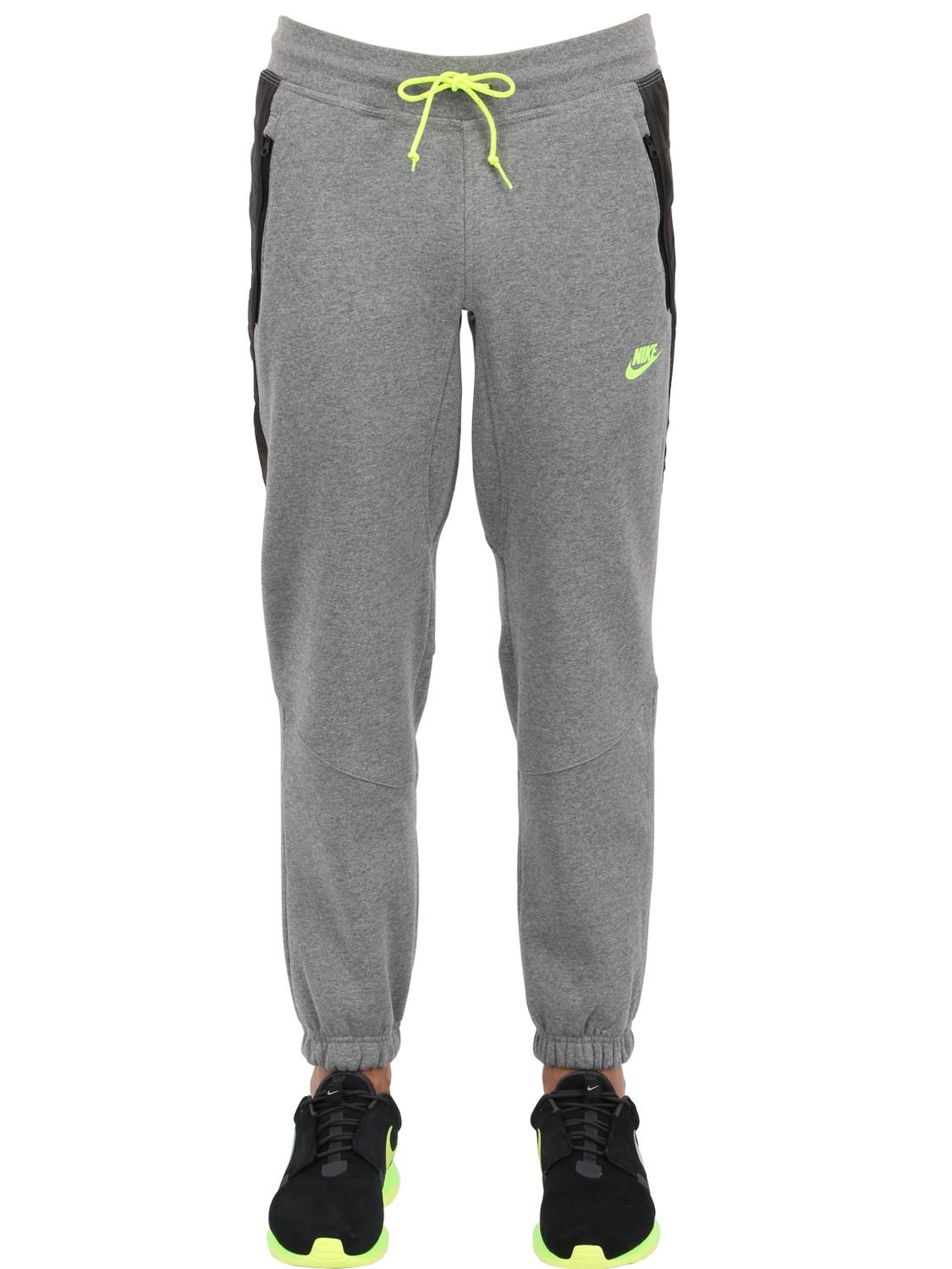Nike Hybrid Oversized Cotton Jogging Pants in Gray for Men - Lyst