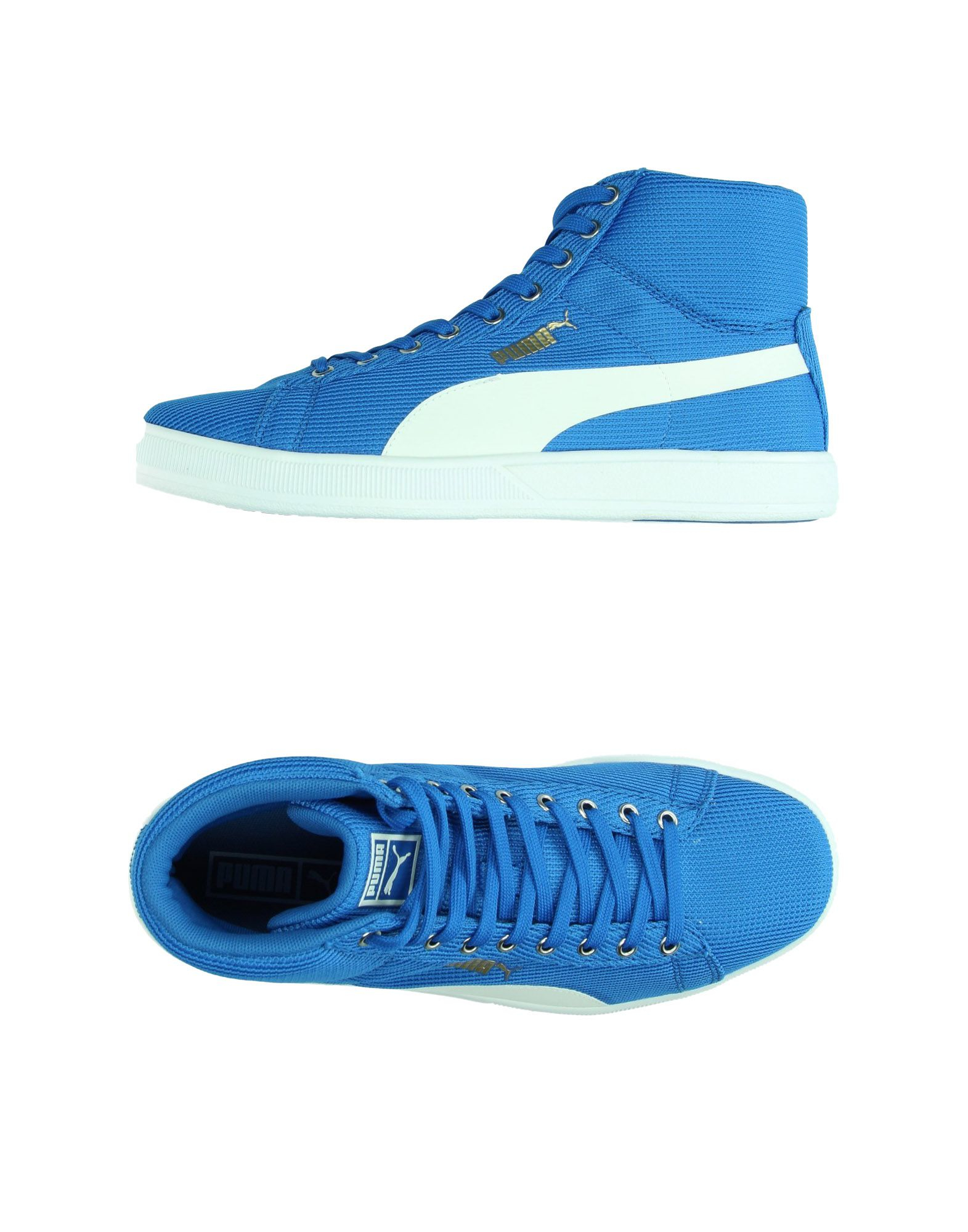 puma blue trainers