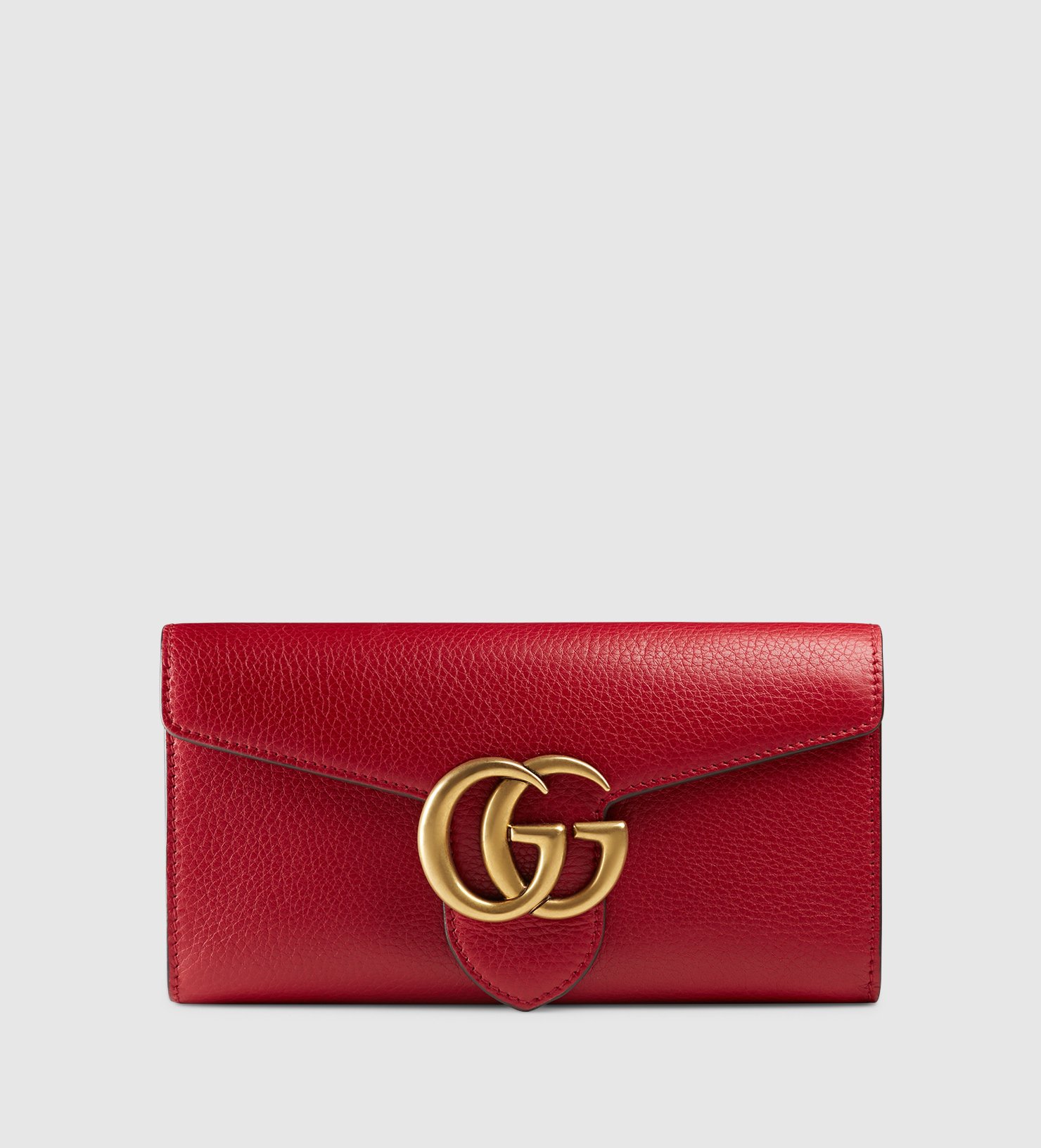 Lyst - Gucci Gg Marmont Continental Wallet in Red