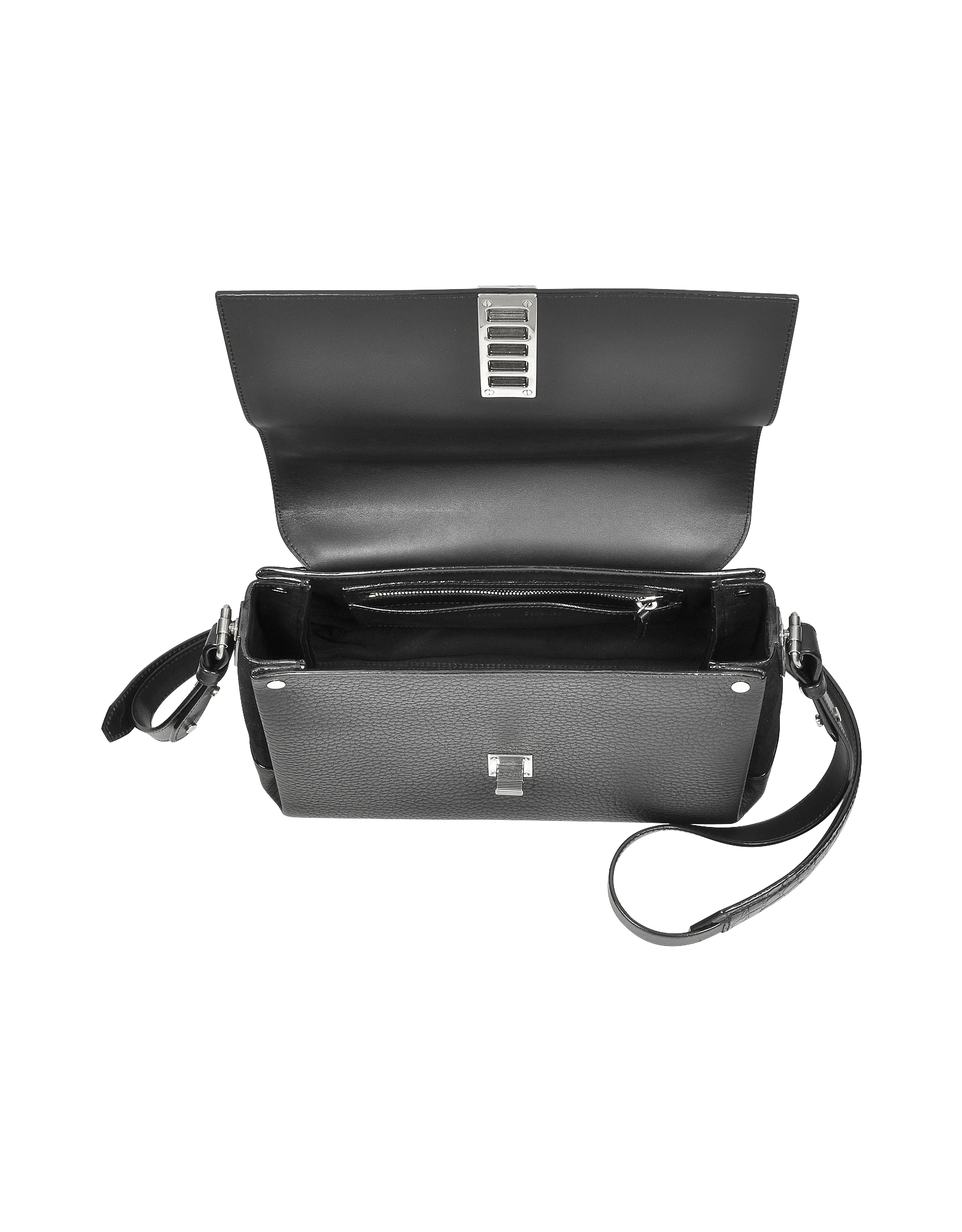Lyst Proenza Schouler Ps Elliot Leather And Suede Crossbody Bag In Gallery