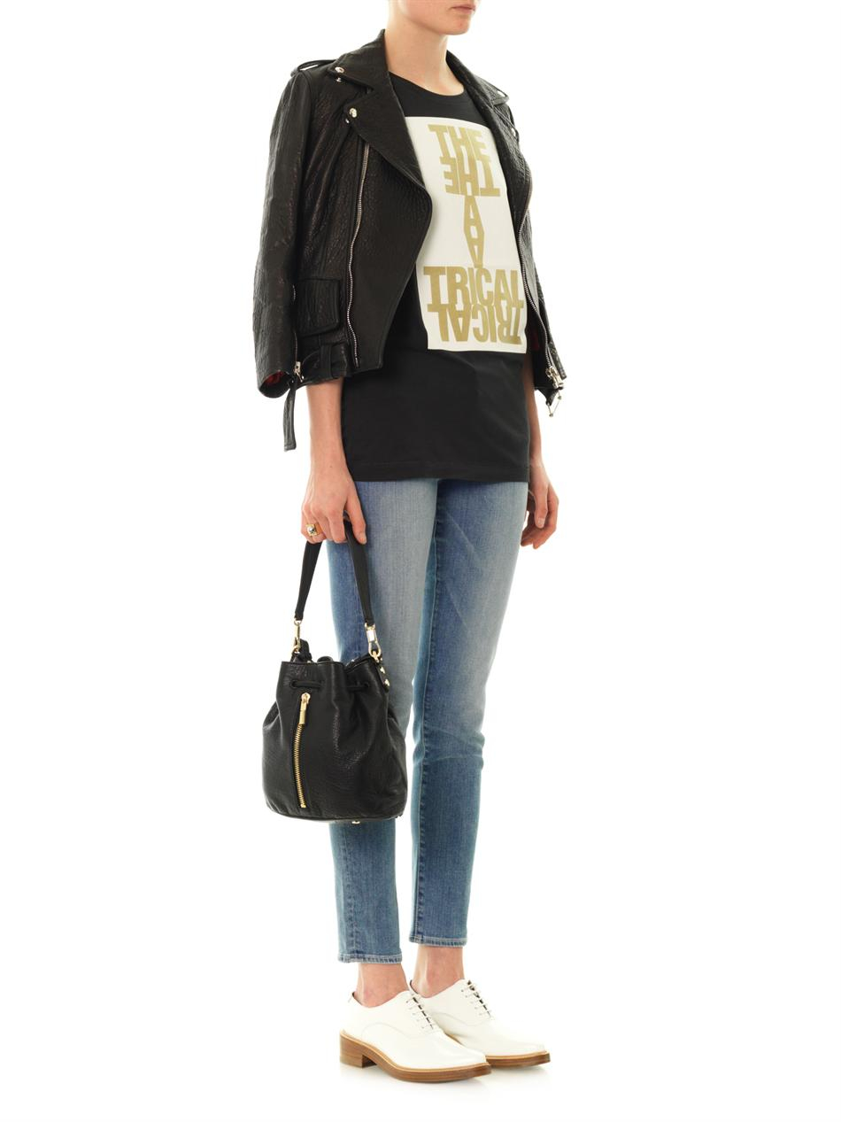 Elizabeth And James Black Cynnie Mini Bucket Bag