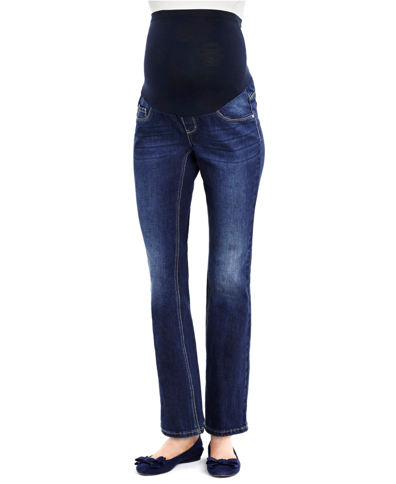 Lyst - Jessica Simpson Maternity Slim Bootcut Jeans in Blue